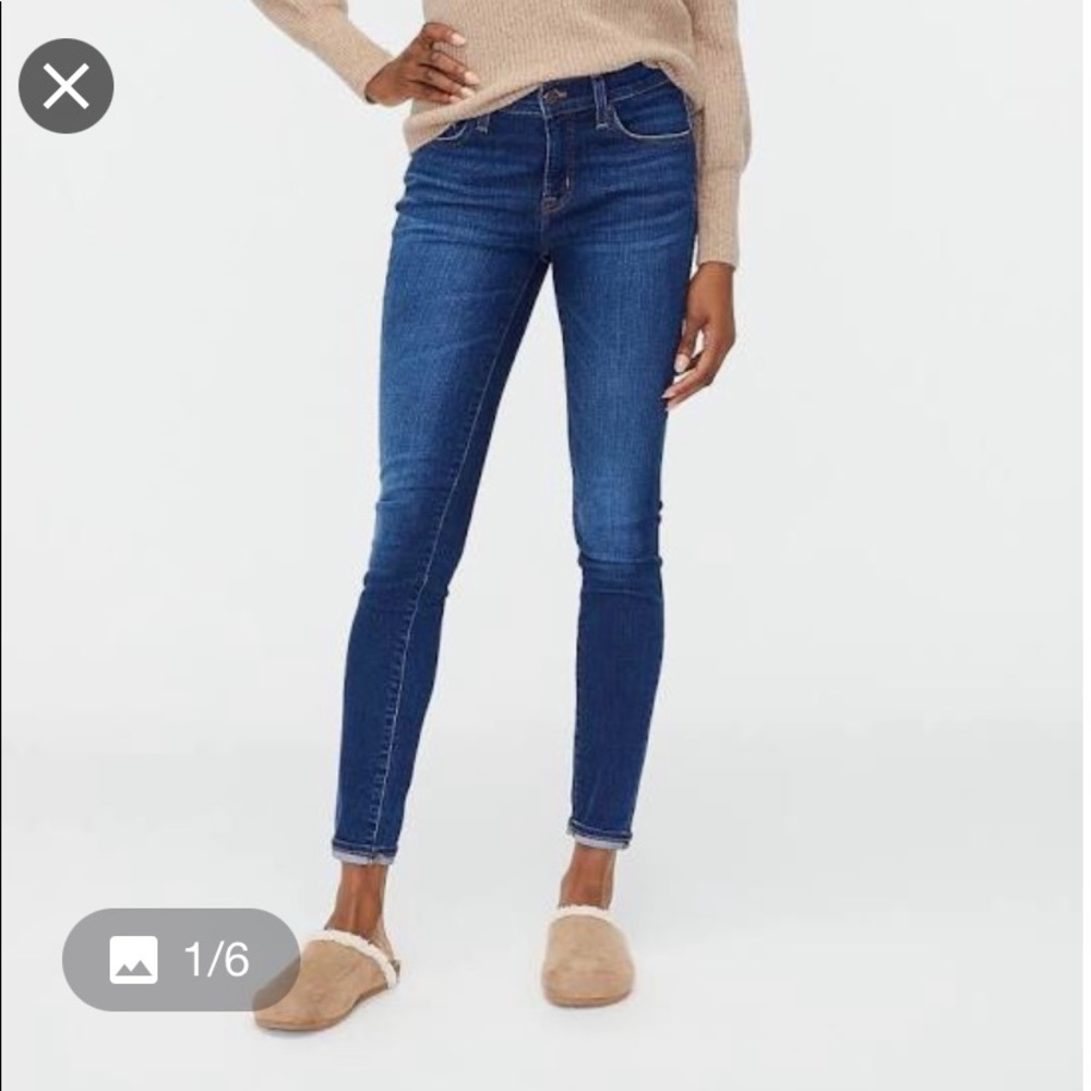 J. Crew 9” Rise Toothpick Skinny Jeans Size 29 Tall